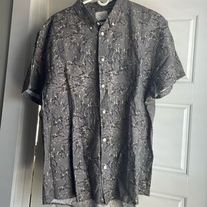 NWT Billy Reid XXL short sleeve button up shirt